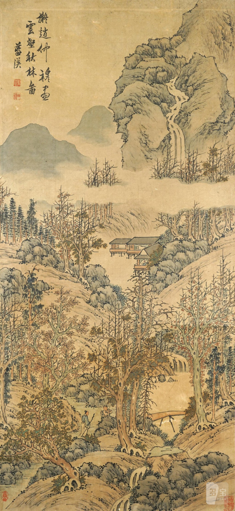    明 藍瑛 山水 - 图1